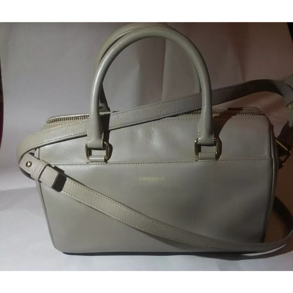SAINT LAURENT Bag PARIS YSL YSL Yves Baby Duffle Handbag 2WAY Shoulder - Picture 2 of 10